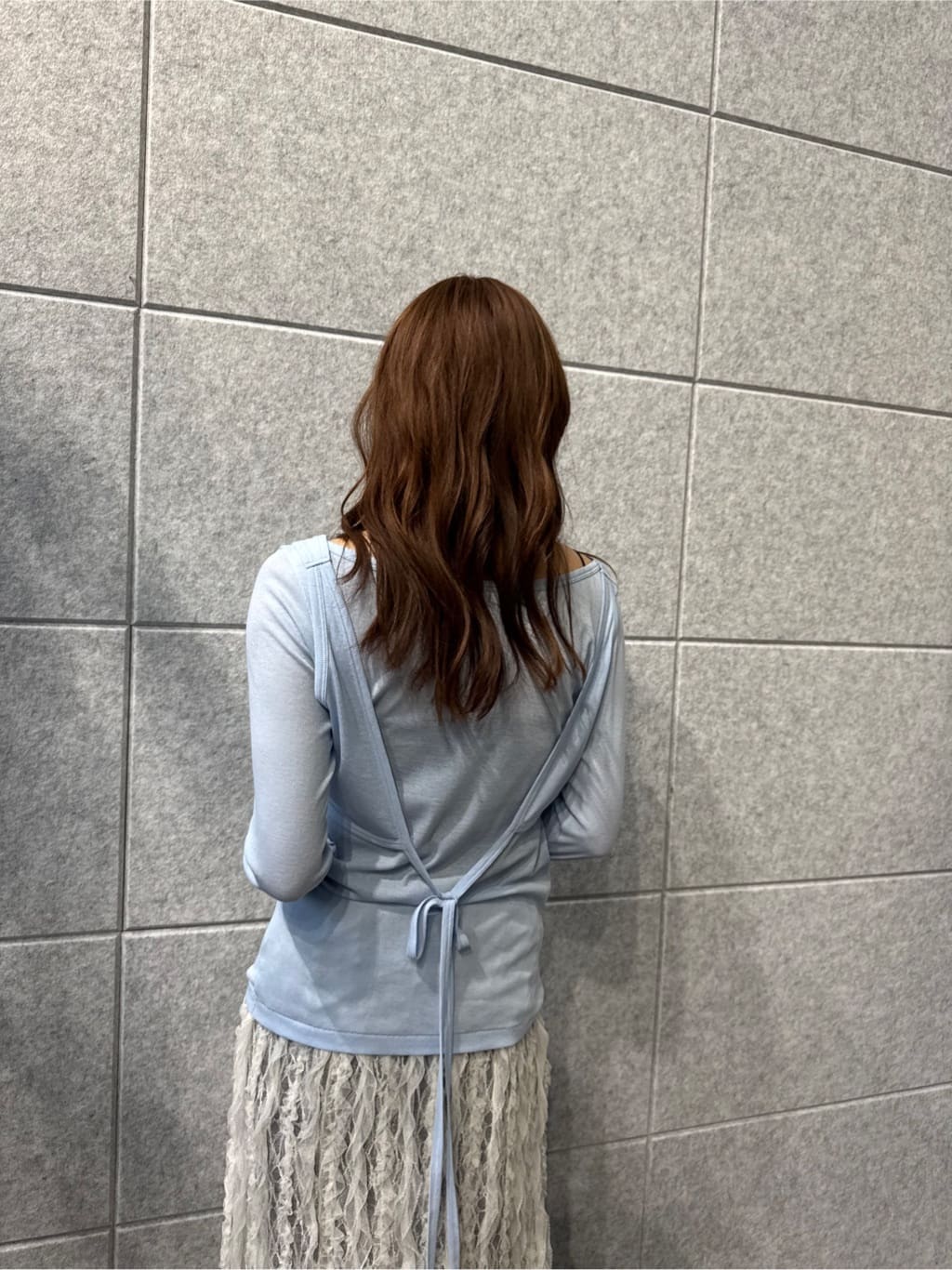 miyu maesakaさんの「CODE A｜frill lace easy skirt」を使ったコーディネート