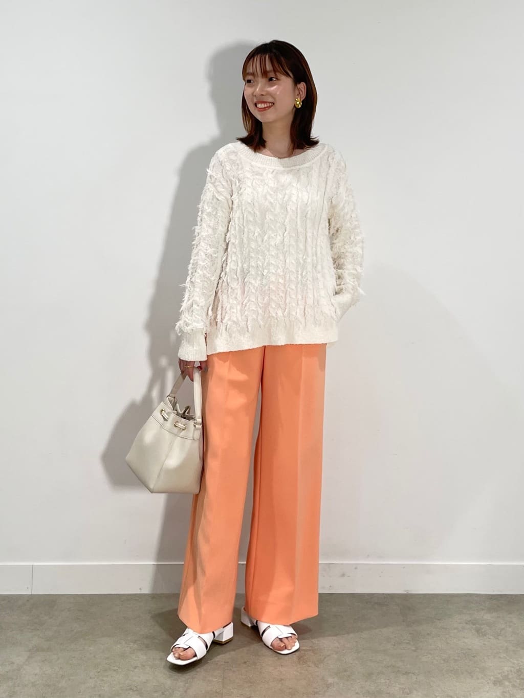 ねねさんの「INDIVI｜◆【洗える】フリンジ ジャカードニット」を使ったコーディネート