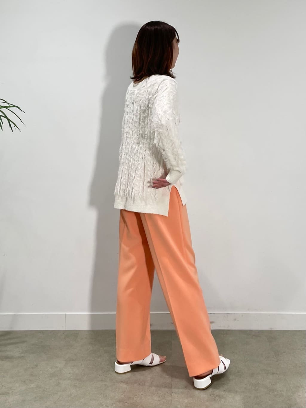 ねねさんの「INDIVI｜◆【洗える】フリンジ ジャカードニット」を使ったコーディネート