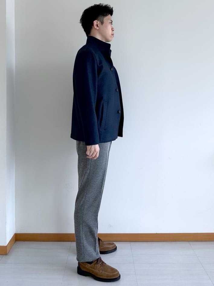 イッシーさんの「TAKEO KIKUCHI｜【DOWN FABRIC】ダウンファブリック スタンドカラーブルゾン」を使ったコーディネート