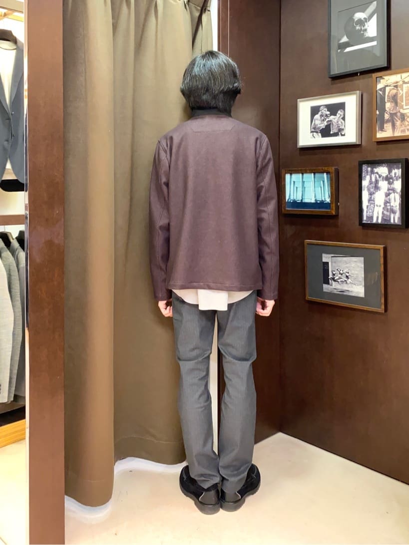 コバヤシさんの「TAKEO KIKUCHI｜【Made in JAPAN】播州織 ヘリンボン ストレート パンツ」を使ったコーディネート