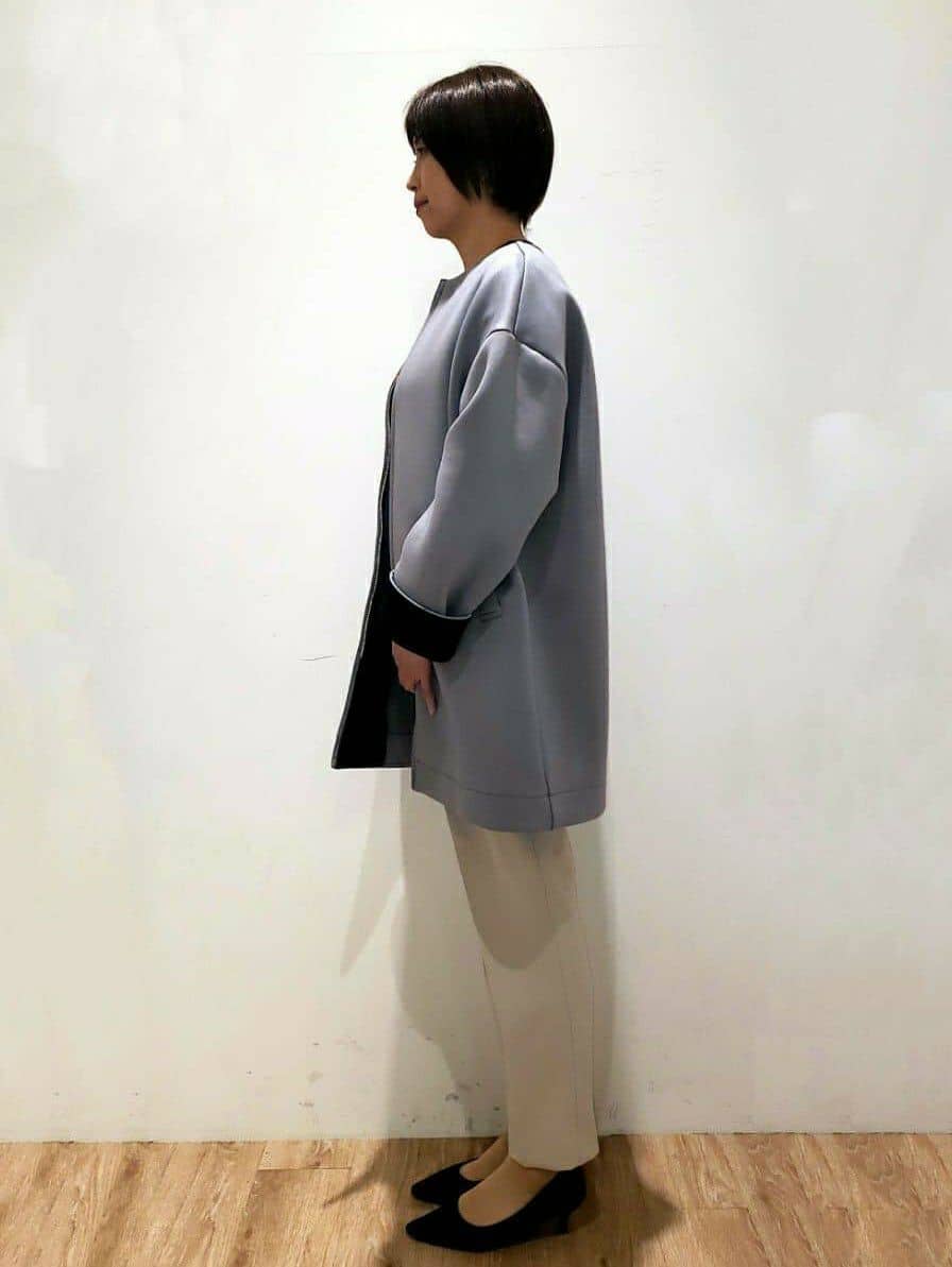 SHIMAKOさんの「OPAQUE.CLIP｜◆《SS-LLsize》美脚ストレッチイージーテーパードパンツ【洗濯機洗い可】」を使ったコーディネート