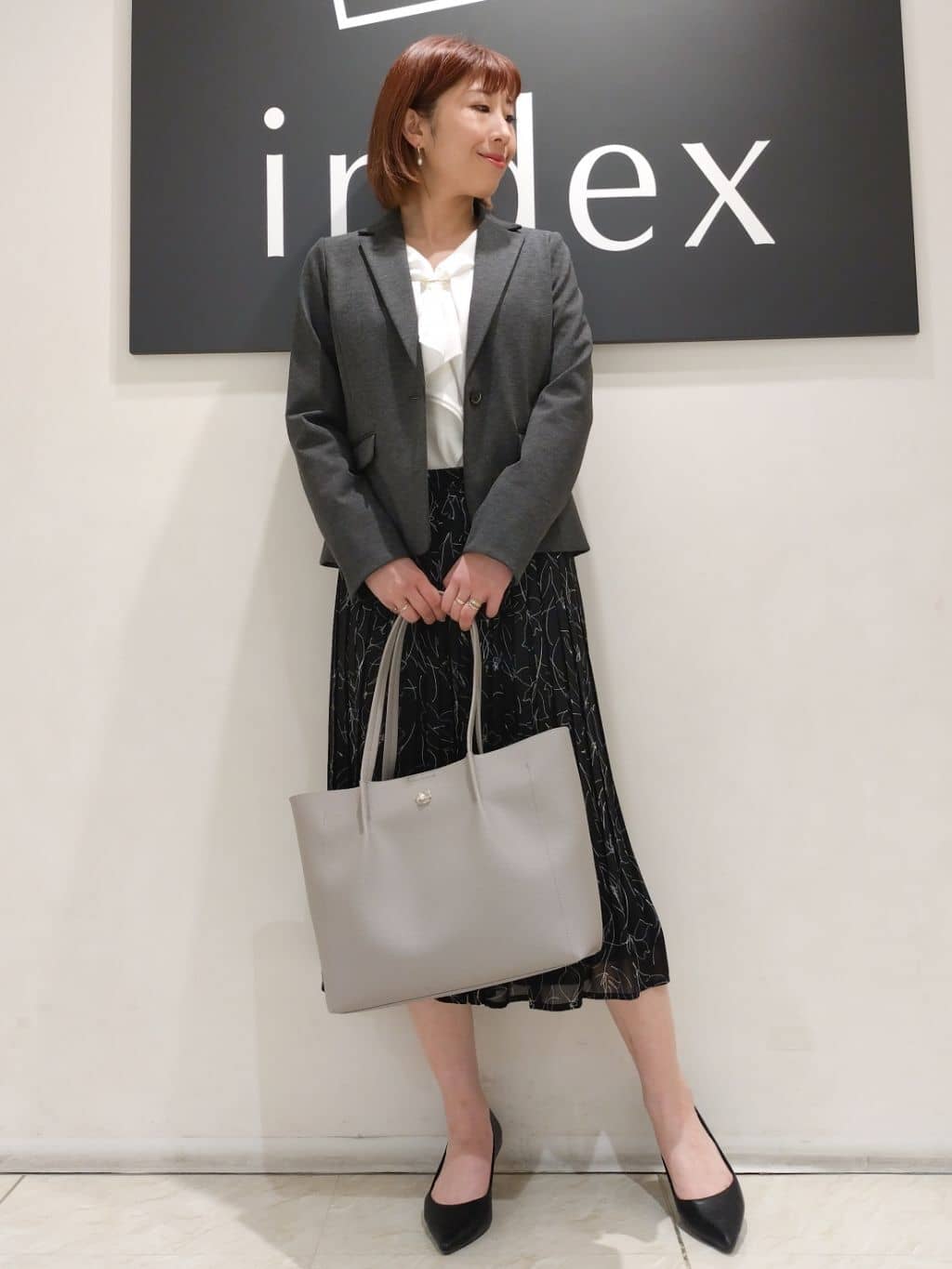 n.さんの「index｜《5色展開／XS-LLサイズ》ストレッチテーラードジャケット／セットアップ対応【イージーアイロン】」を使ったコーディネート