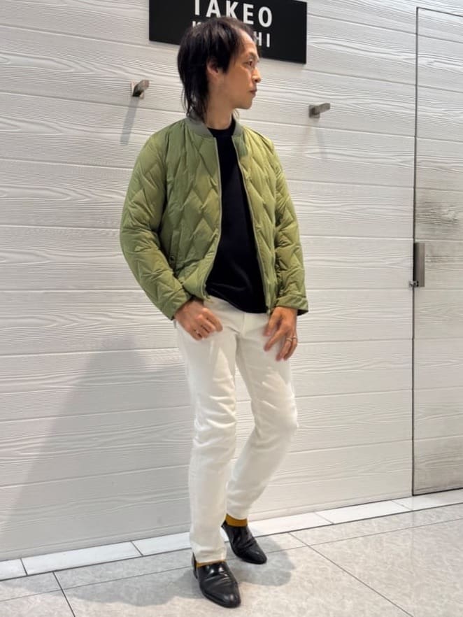 井出恭輔さんの「TAKEO KIKUCHI｜【Sサイズ～】ストレッチ デニム パンツ」を使ったコーディネート