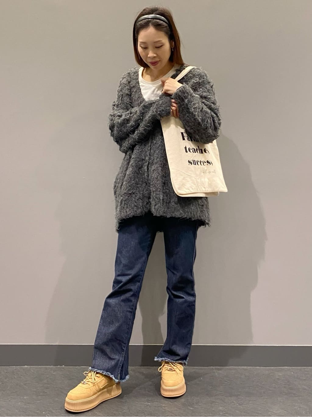 hiraさんの「ESPERANZA｜厚底プラットフォームスニーカー」を使ったコーディネート