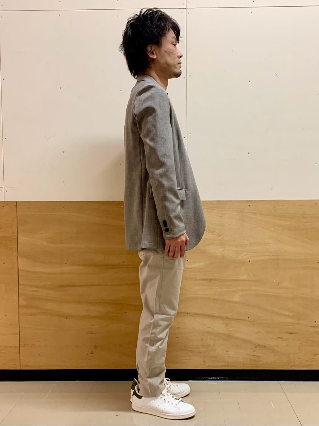 MATUさんの「THE SHOP TK｜【オールシーズン穿ける！】7DAYSストレッチへリンボンパンツ　ON&hArr;OFF兼用」を使ったコーディネート