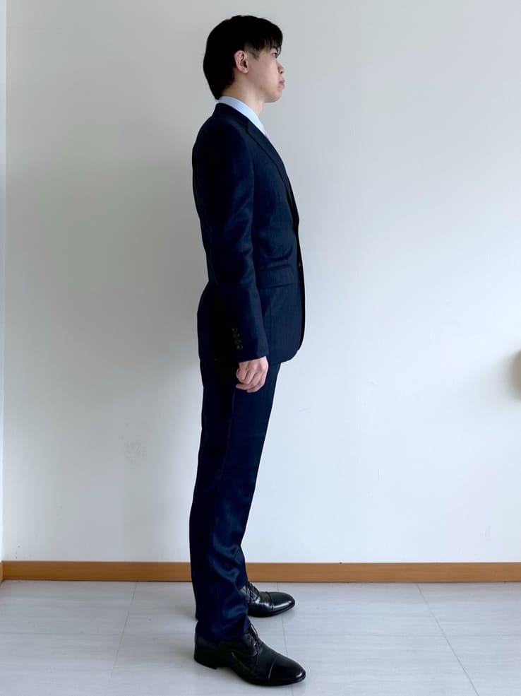 イッシーさんの「TAKEO KIKUCHI｜【Three by Three】シャイニーシャークピンヘッド スーツ/3ピース対応可」を使ったコーディネート