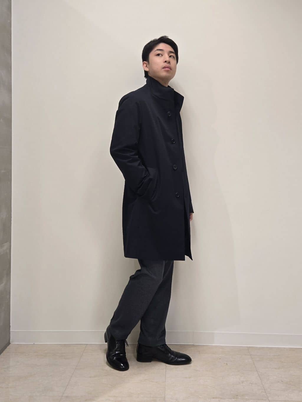 白木駆さんの「TAKEO KIKUCHI｜ストレートチップシューズ[ メンズ ビジネス シューズ 結婚式 ]」を使ったコーディネート