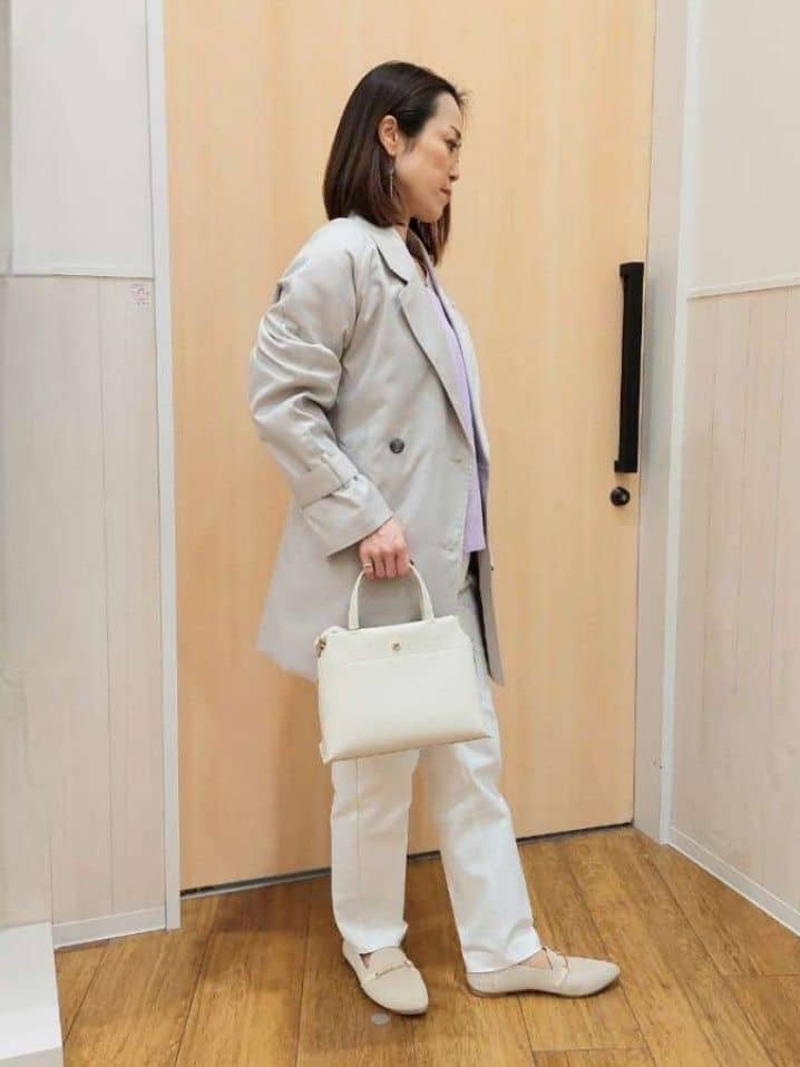 Kさんの「SHOO･LA･RUE｜◆【高レビュー/洗える/美脚シルエット】ソフトスティックパンツ」を使ったコーディネート