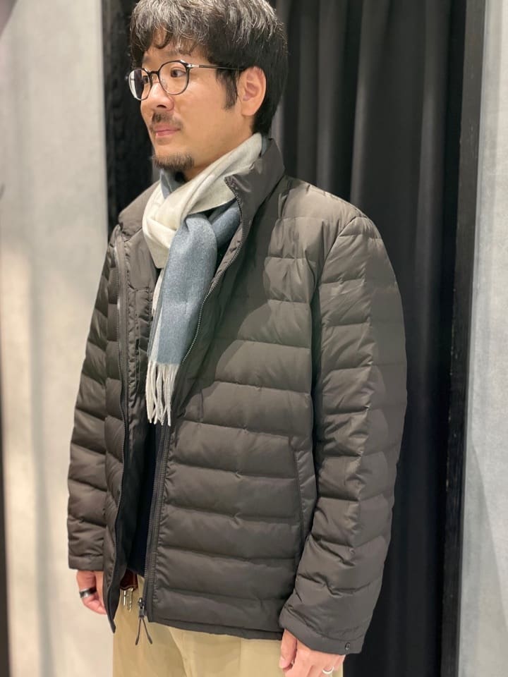 ritoさんの「TAKEO KIKUCHI｜【3WAY】ハウンズトゥース ダウンライナー コート」を使ったコーディネート