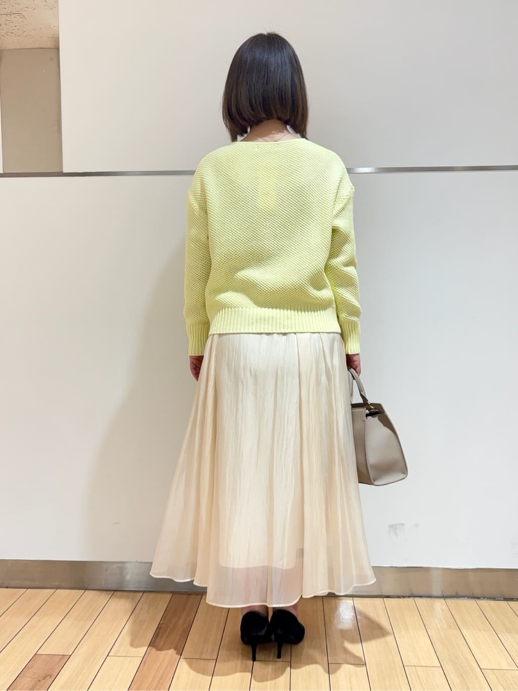 MIKIKOさんの「UNTITLED｜◆【後ろウエストゴム/洗える】シアーローンロングスカート」を使ったコーディネート