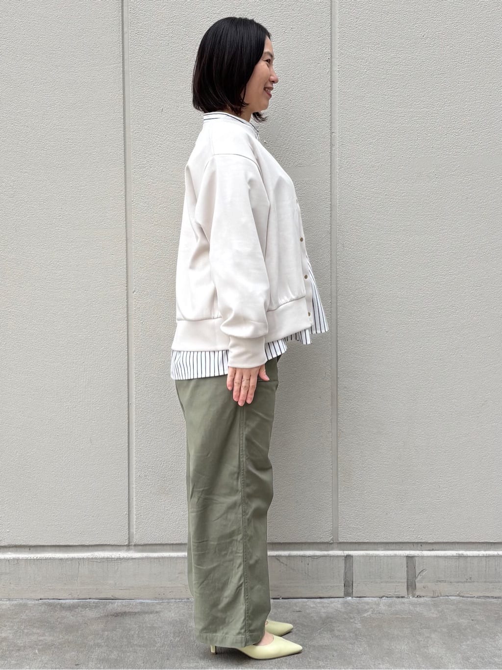 mhさんの「OPAQUE.CLIP｜◆【抗菌防臭加工／低反発クッション】名品　ポインテッドトゥパンプス」を使ったコーディネート