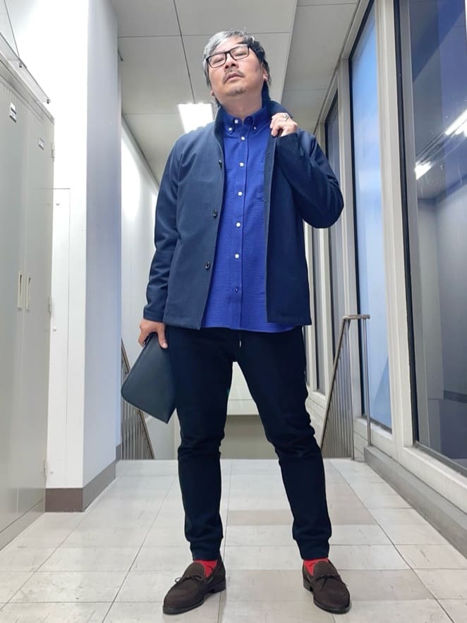 MAKOTO AIさんの「TAKEO KIKUCHI｜【DOWN FABRIC】ダウンファブリック スタンドカラーブルゾン」を使ったコーディネート