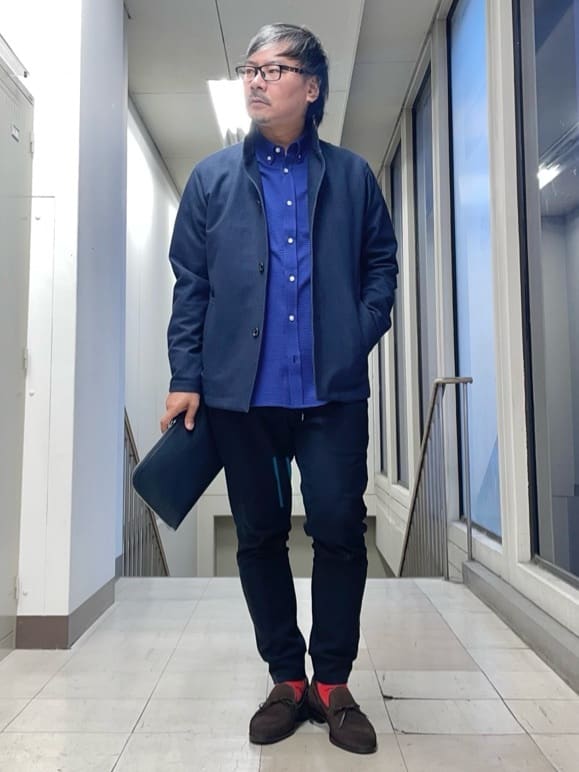 MAKOTO AIさんの「TAKEO KIKUCHI｜【DOWN FABRIC】ダウンファブリック スタンドカラーブルゾン」を使ったコーディネート