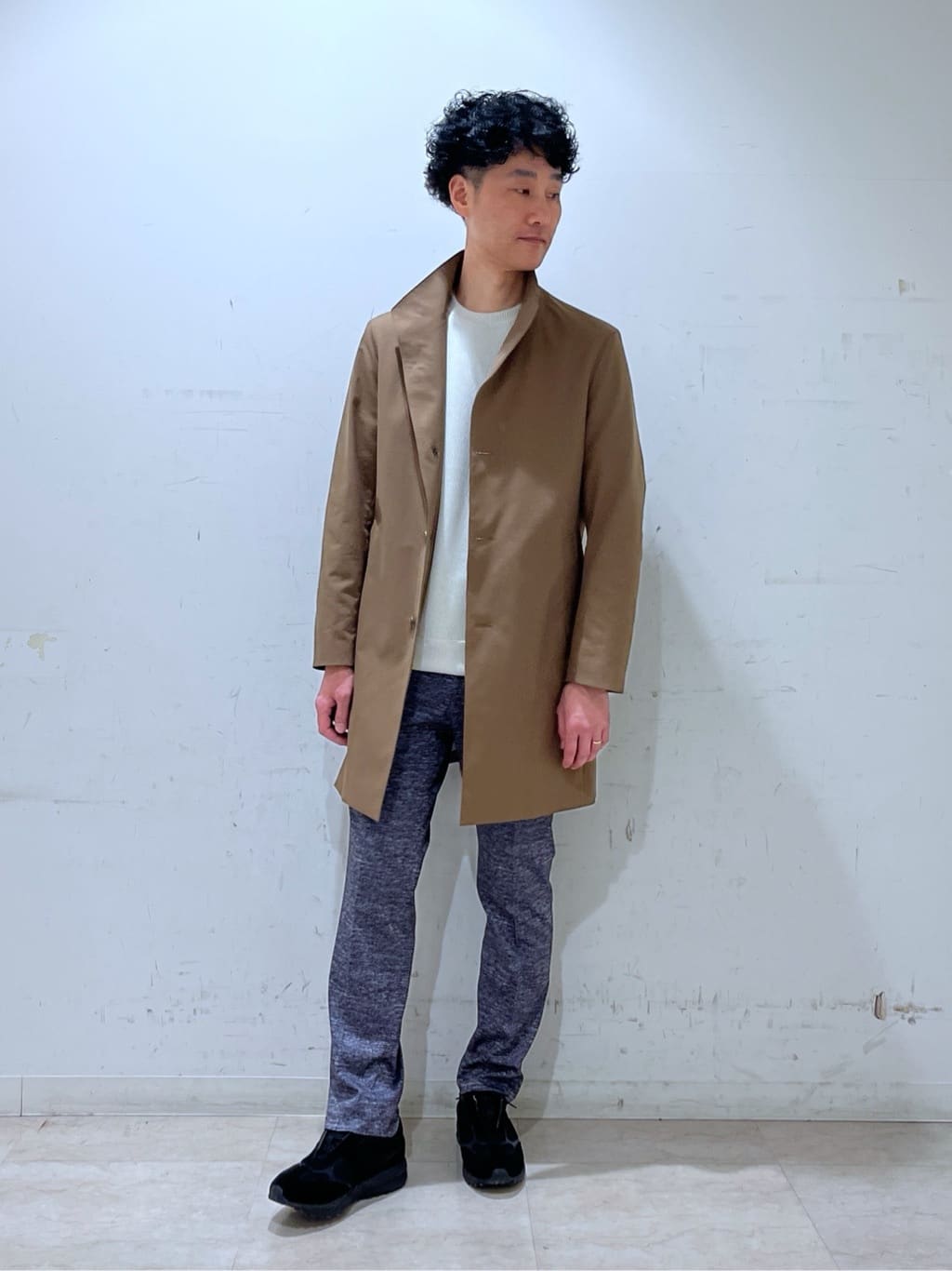 mutoさんの「TAKEO KIKUCHI｜【ONOFF対応】TRダブルニット ストレッチパンツ」を使ったコーディネート