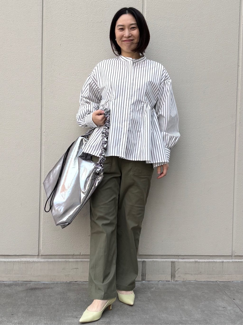 mhさんの「OPAQUE.CLIP｜◆【抗菌防臭加工／低反発クッション】名品　ポインテッドトゥパンプス」を使ったコーディネート