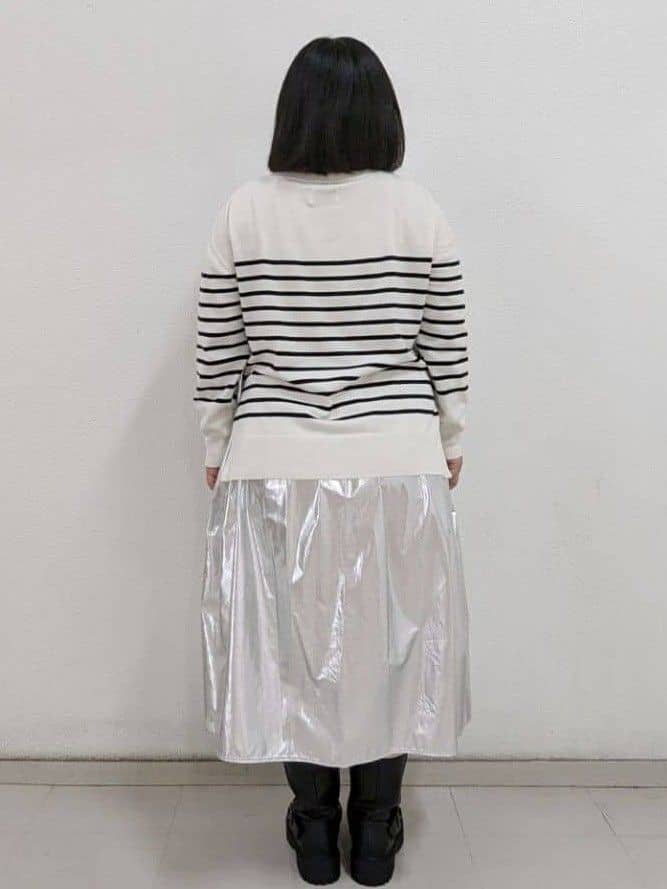 ぽんさんの「OPAQUE.CLIP｜◆【大草直子さんコラボ】タック＆ギャザースカート」を使ったコーディネート