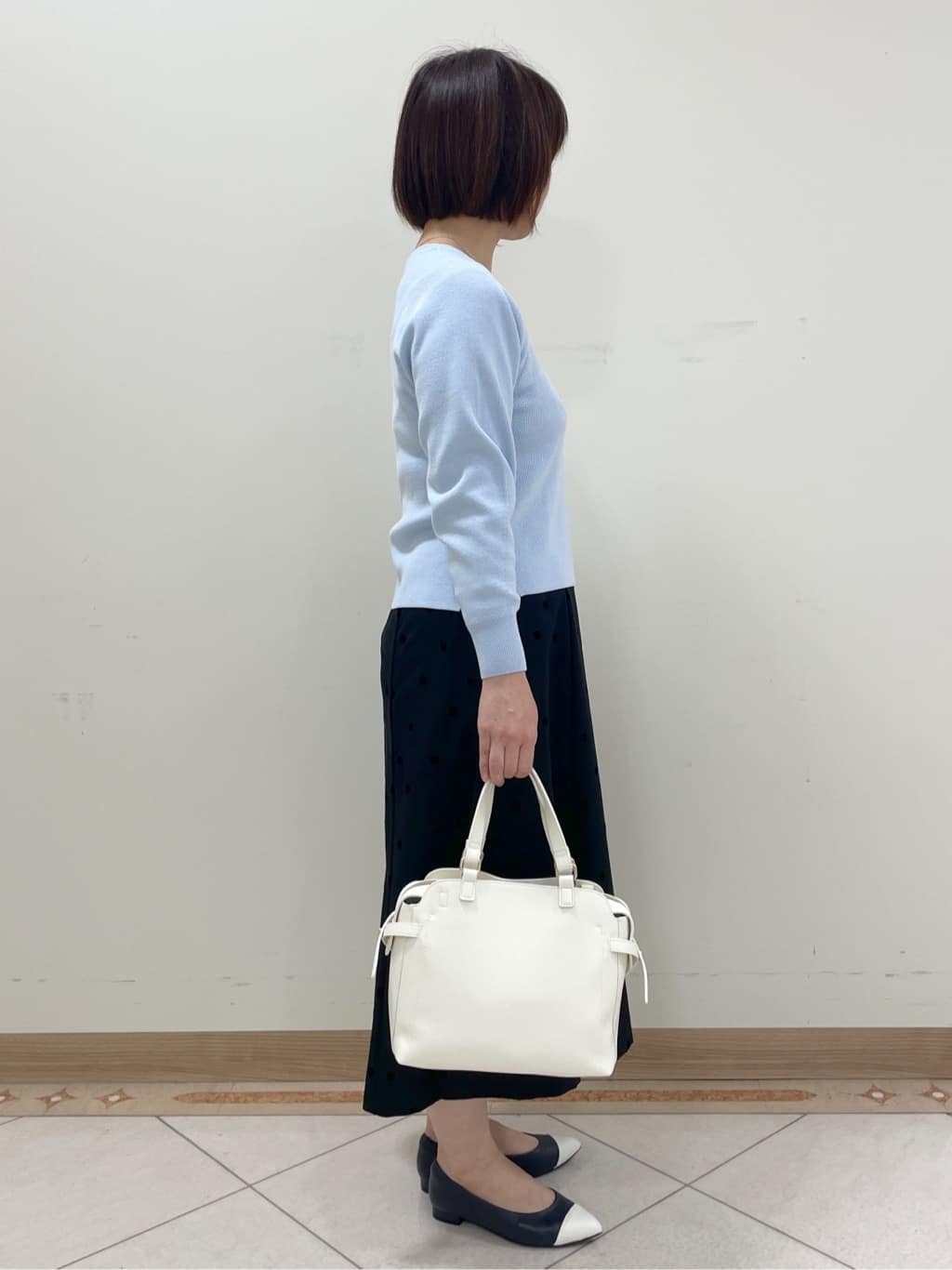 hanaさんの「Reflect｜◆【夏SALE／手洗い可】パフスリーブニット」を使ったコーディネート