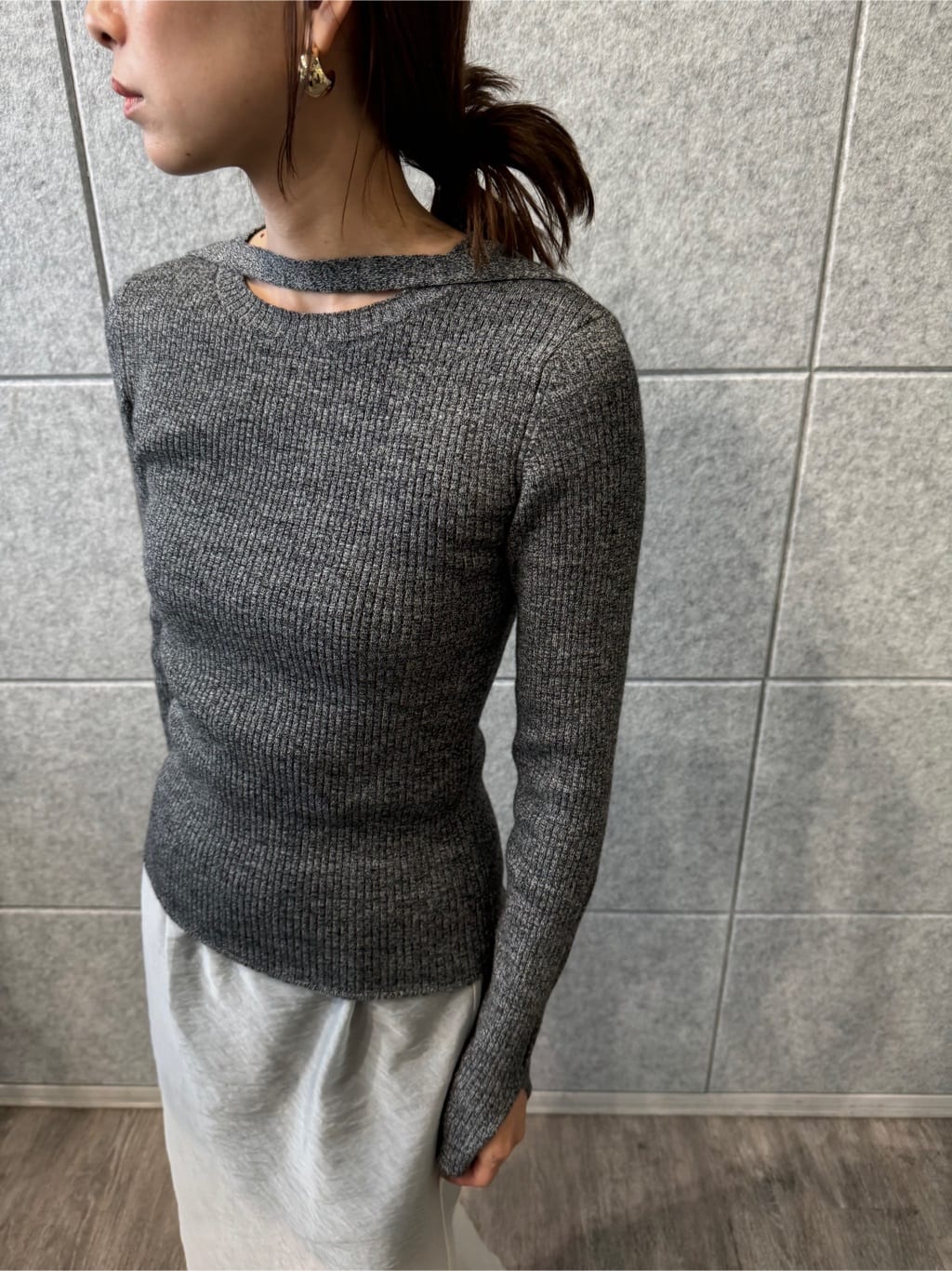 designer yukaさんの「CODE A｜reversible sheer skirt」を使ったコーディネート