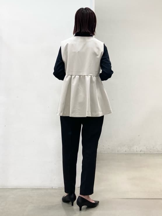 fujiさんの「THE SHOP TK｜◆【汚れ＆シワが付きにくい/セレモニー/通勤】ダブルクロスジレ/洗濯機OK」を使ったコーディネート