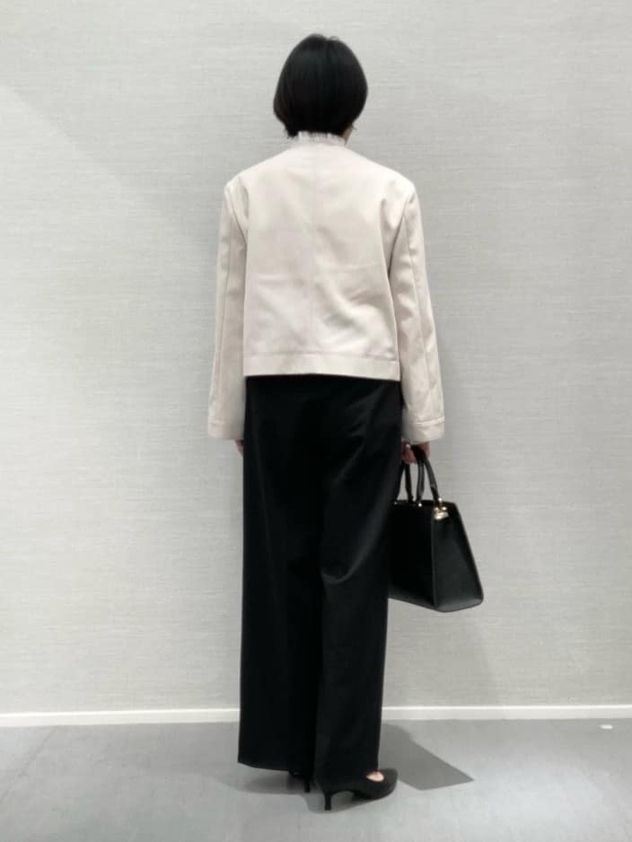 Yukoさんの「UNTITLED｜◆【きれいめ/軽羽織り】コットンライク クルーネックジャケット」を使ったコーディネート