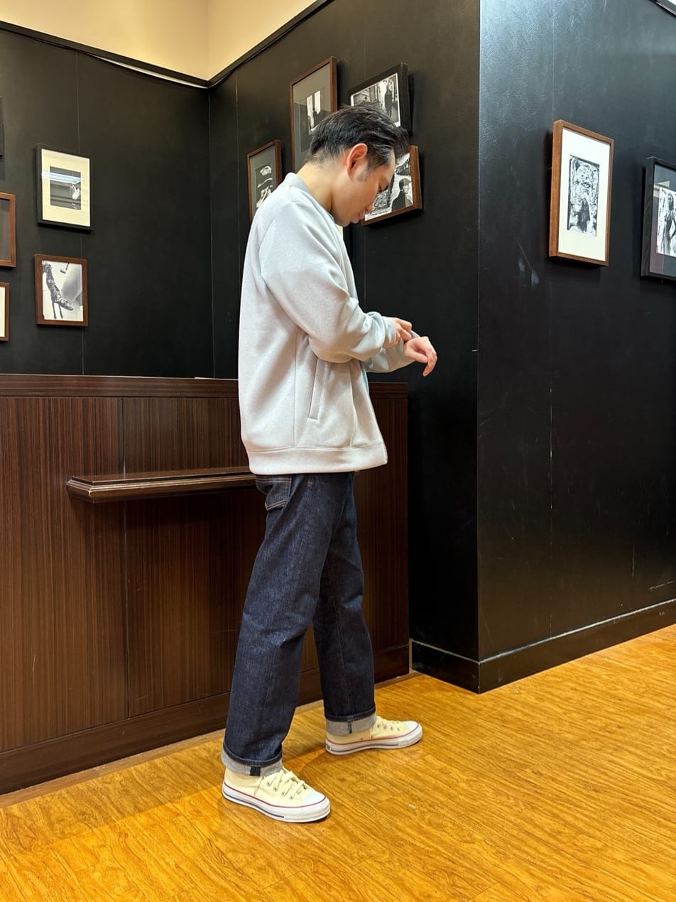 KEIさんの「TAKEO KIKUCHI｜【モンスターストレッチ】日本製 ワンウォッシュ デニムパンツ」を使ったコーディネート