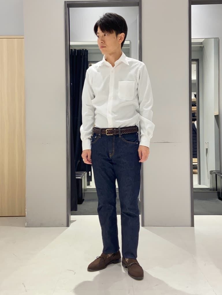 わいずみさんの「TAKEO KIKUCHI｜【Made in JAPAN】市松紋 ドレスシャツ」を使ったコーディネート
