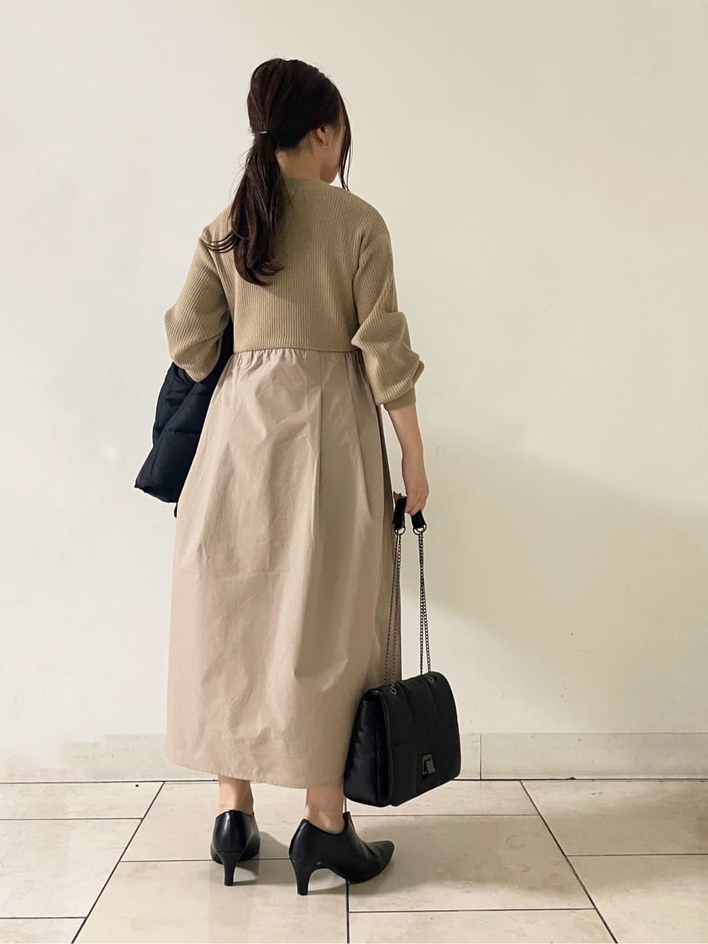 kahoさんの「INDIVI｜【セレモニーにおすすめ！】パール調トップネックレス」を使ったコーディネート