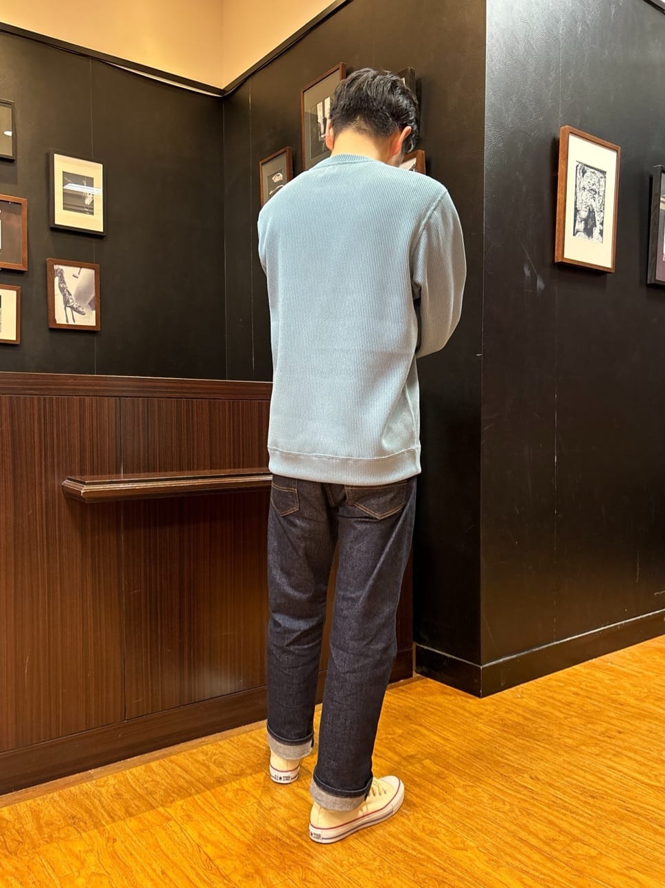 KEIさんの「TAKEO KIKUCHI｜【モンスターストレッチ】日本製 ワンウォッシュ デニムパンツ」を使ったコーディネート
