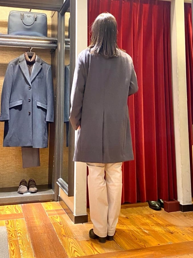 かわぴーさんの「TAKEO KIKUCHI｜【ウールカシミヤブレンド】ビーバー調 スタンドカラー コート」を使ったコーディネート