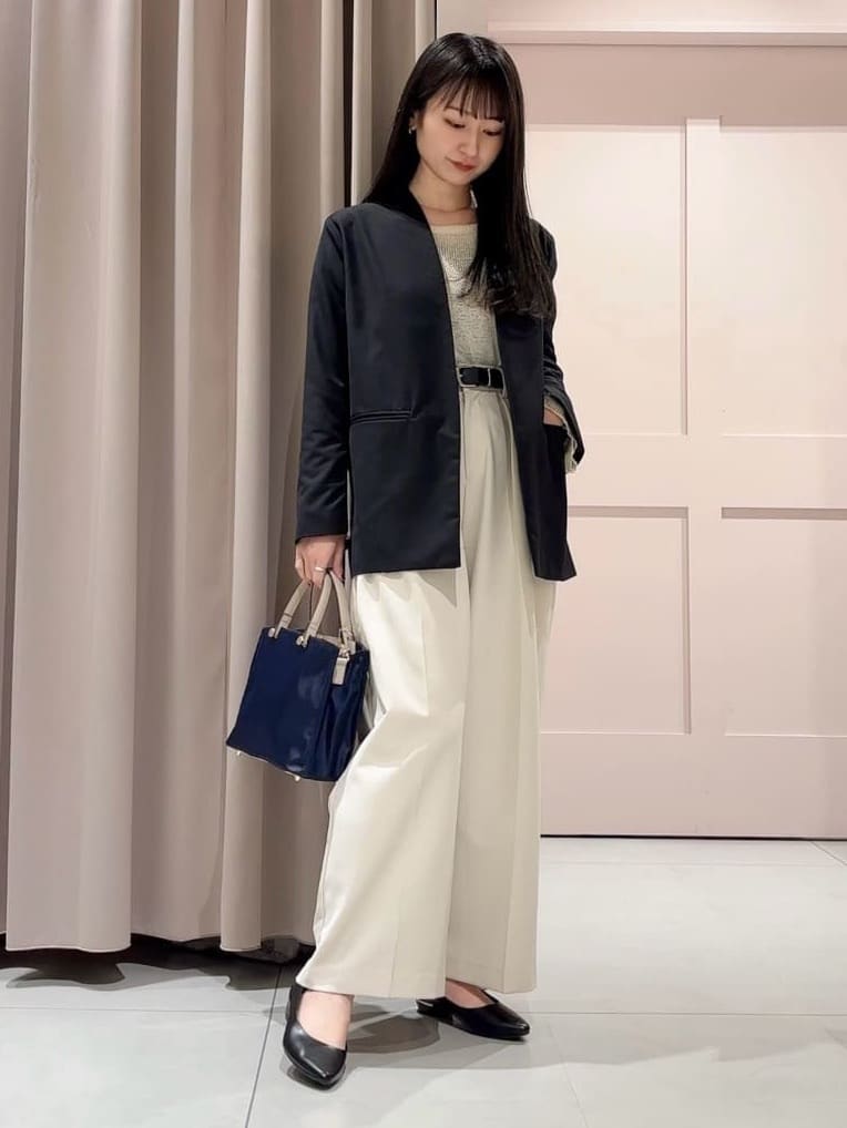 RINAさんの「ESPERANZA｜《定番》晴雨兼用クッションフラットパンプス」を使ったコーディネート