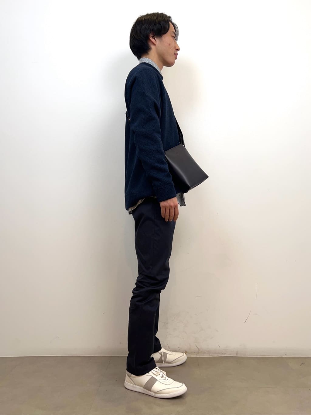 SHOSEIさんの「TAKEO KIKUCHI｜ハットモチーフ ジャカード ストライプ シャツ」を使ったコーディネート