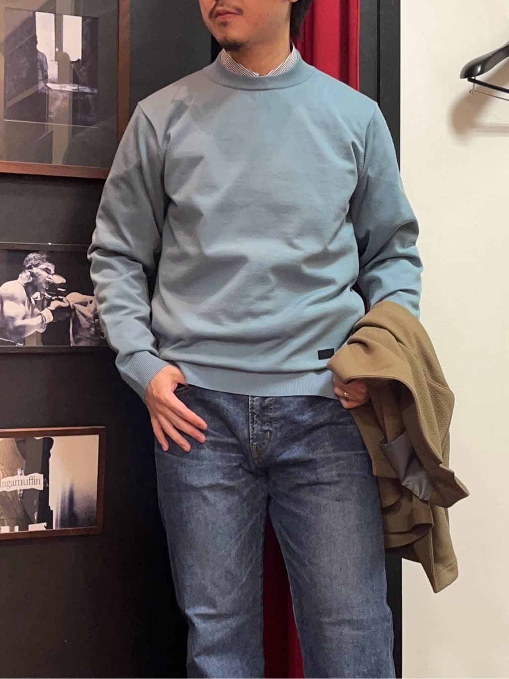 KUROさんの「TAKEO KIKUCHI｜【モンスターストレッチ】日本製 ウォッシュド デニムパンツ」を使ったコーディネート