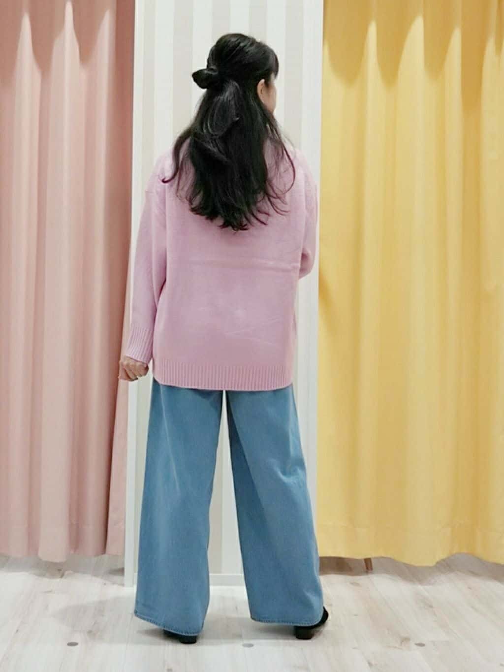 かずみさんの「SHOO･LA･RUE｜◆【セレモニー】ビジューレーンハーフループイヤーアクセ」を使ったコーディネート