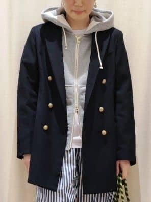 toyaさんの「Dessin｜◆金ボタンダブルジャケット」を使ったコーディネート