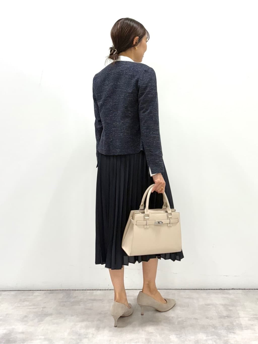 YUさんの「INDIVI｜◆【洗える】ストレッチツィードジャケット」を使ったコーディネート