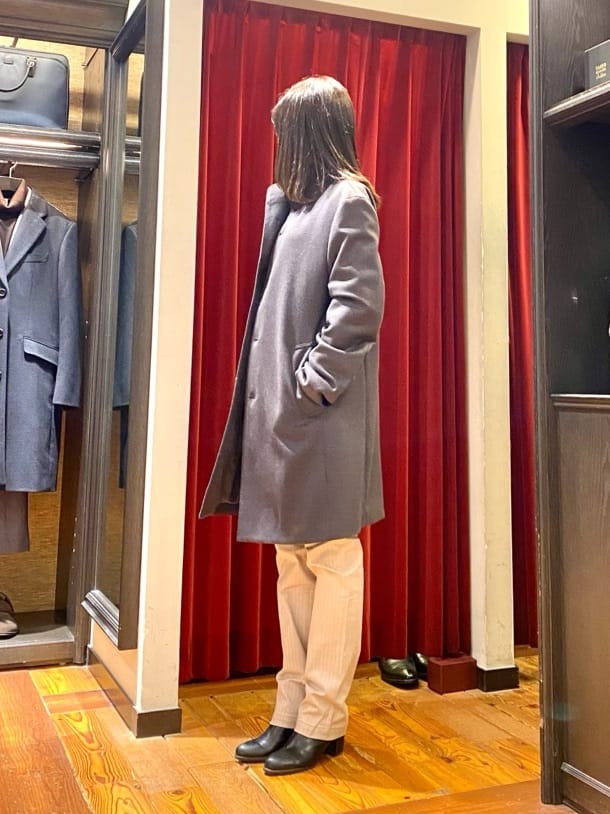 かわぴーさんの「TAKEO KIKUCHI｜【ウールカシミヤブレンド】ビーバー調 スタンドカラー コート」を使ったコーディネート