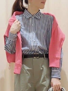 toyaさんの「Dessin｜◆【ユニセックス】ストライプシャツ」を使ったコーディネート