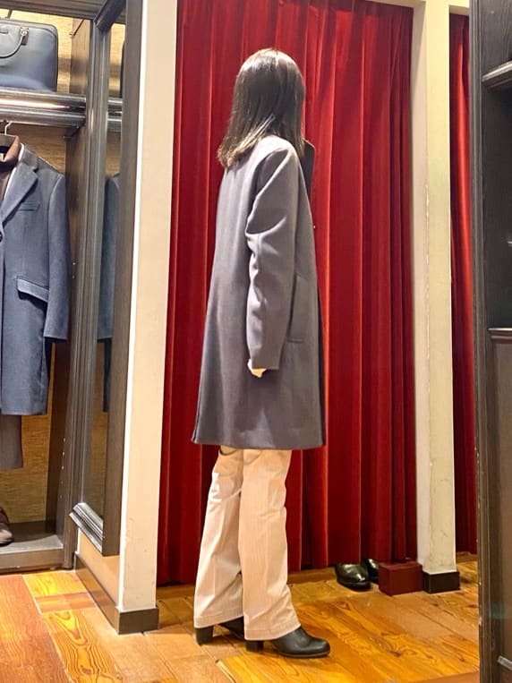 かわぴーさんの「TAKEO KIKUCHI｜【ウールカシミヤブレンド】ビーバー調 スタンドカラー コート」を使ったコーディネート