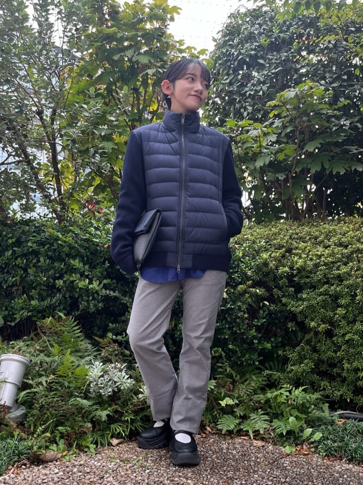 みちゃおさんの「TAKEO KIKUCHI｜【Made in JAPAN】播州織 ストレッチ パンツ」を使ったコーディネート