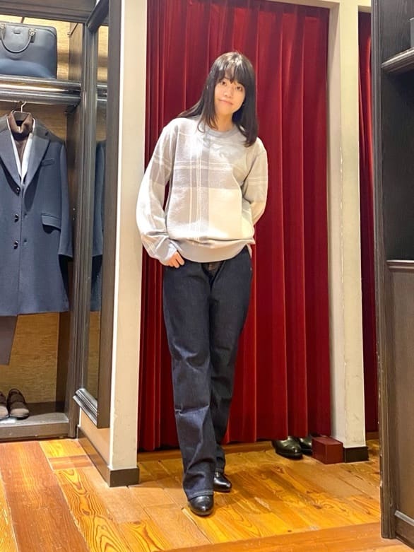 かわぴーさんの「TAKEO KIKUCHI｜【モンスターストレッチ】日本製 ワンウォッシュ デニムパンツ」を使ったコーディネート