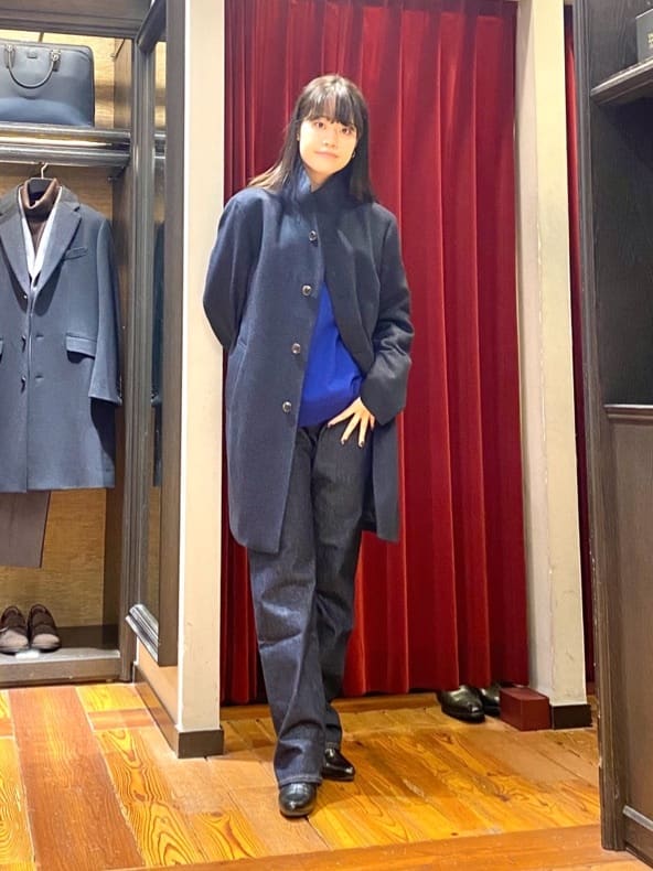 かわぴーさんの「TAKEO KIKUCHI｜【ウールカシミヤブレンド】ビーバー調 スタンドカラー コート」を使ったコーディネート