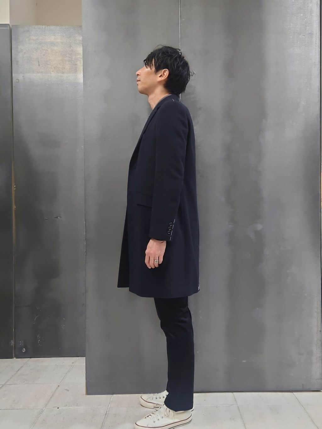 kawamuさんの「TAKEO KIKUCHI｜ウールカシミヤブレンド チェスターコート」を使ったコーディネート