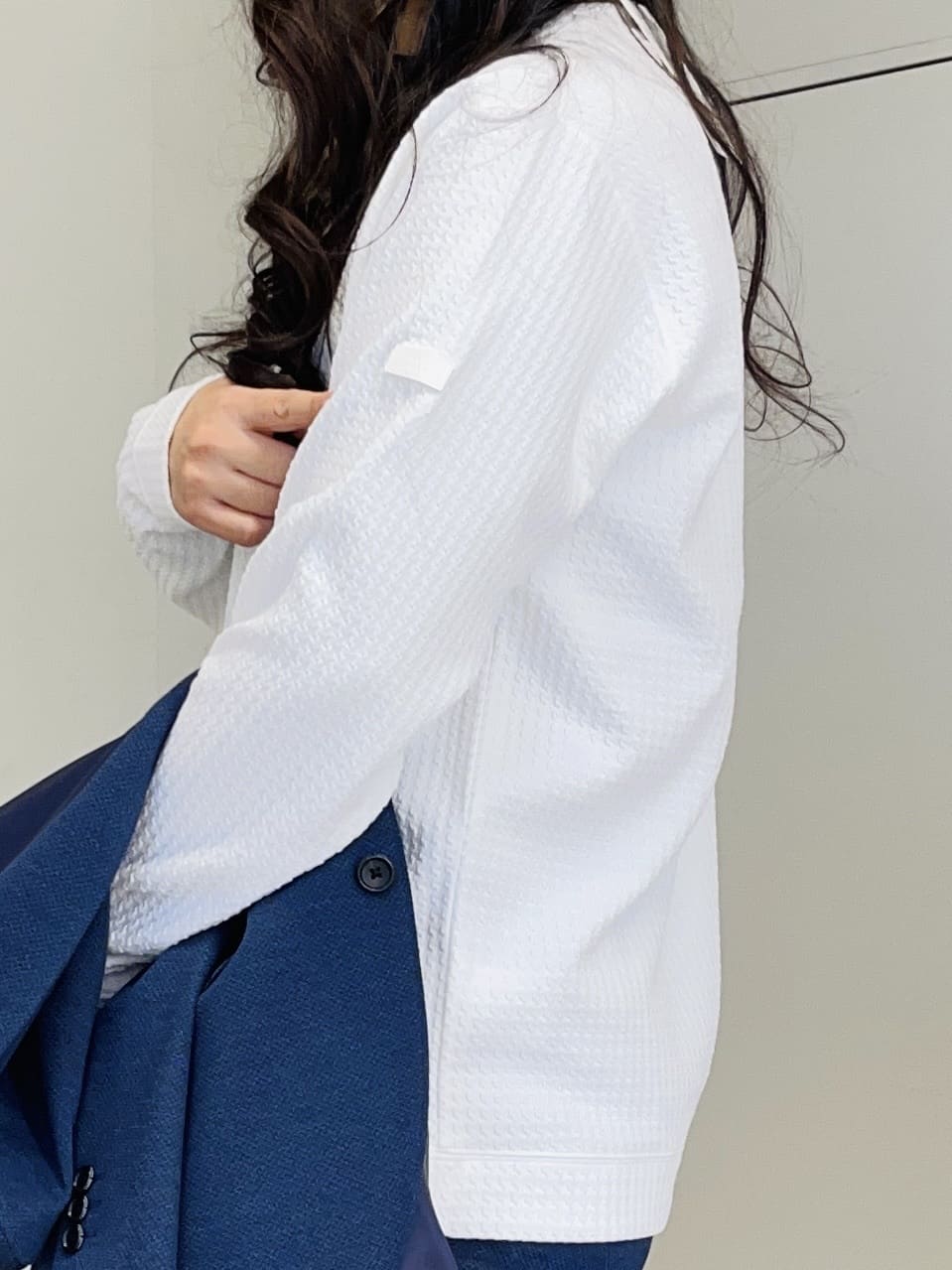 iwさんの「TAKEO KIKUCHI｜◆メランジ ハニカム ストレッチ ジャケット」を使ったコーディネート
