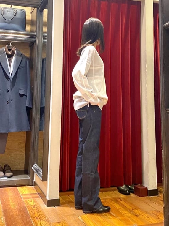 かわぴーさんの「TAKEO KIKUCHI｜【モンスターストレッチ】日本製 ワンウォッシュ デニムパンツ」を使ったコーディネート