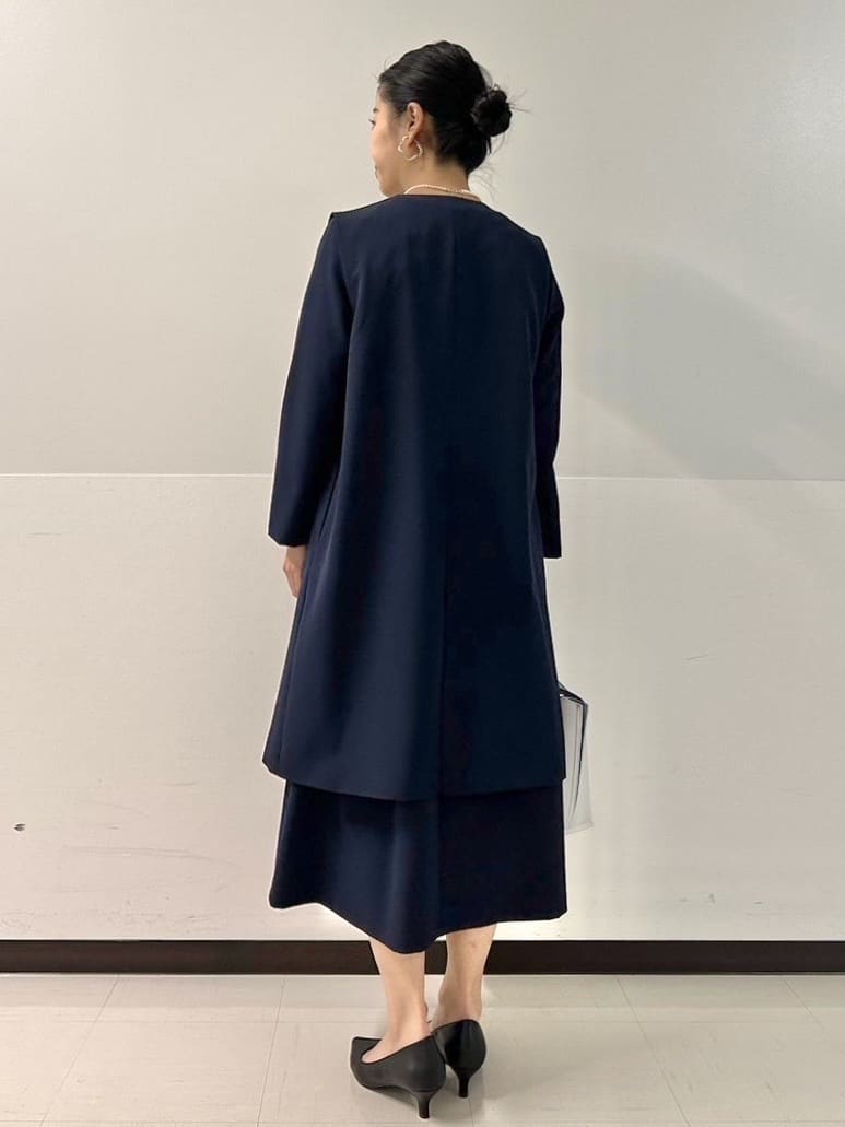 づっきーさんの「OPAQUE.CLIP｜◆《通勤/セットアップ対応》ロングジレ/ダブルクロス【洗濯機洗い可】」を使ったコーディネート