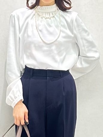 Miwaさんの「UNTITLED｜【追加6/日本製】2連フェイクパールネックレス」を使ったコーディネート