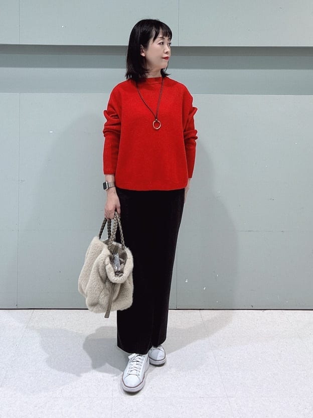 makiさんの「UNTITLED｜【日本製／2WAY衿】スタンドカラー ロングコート」を使ったコーディネート