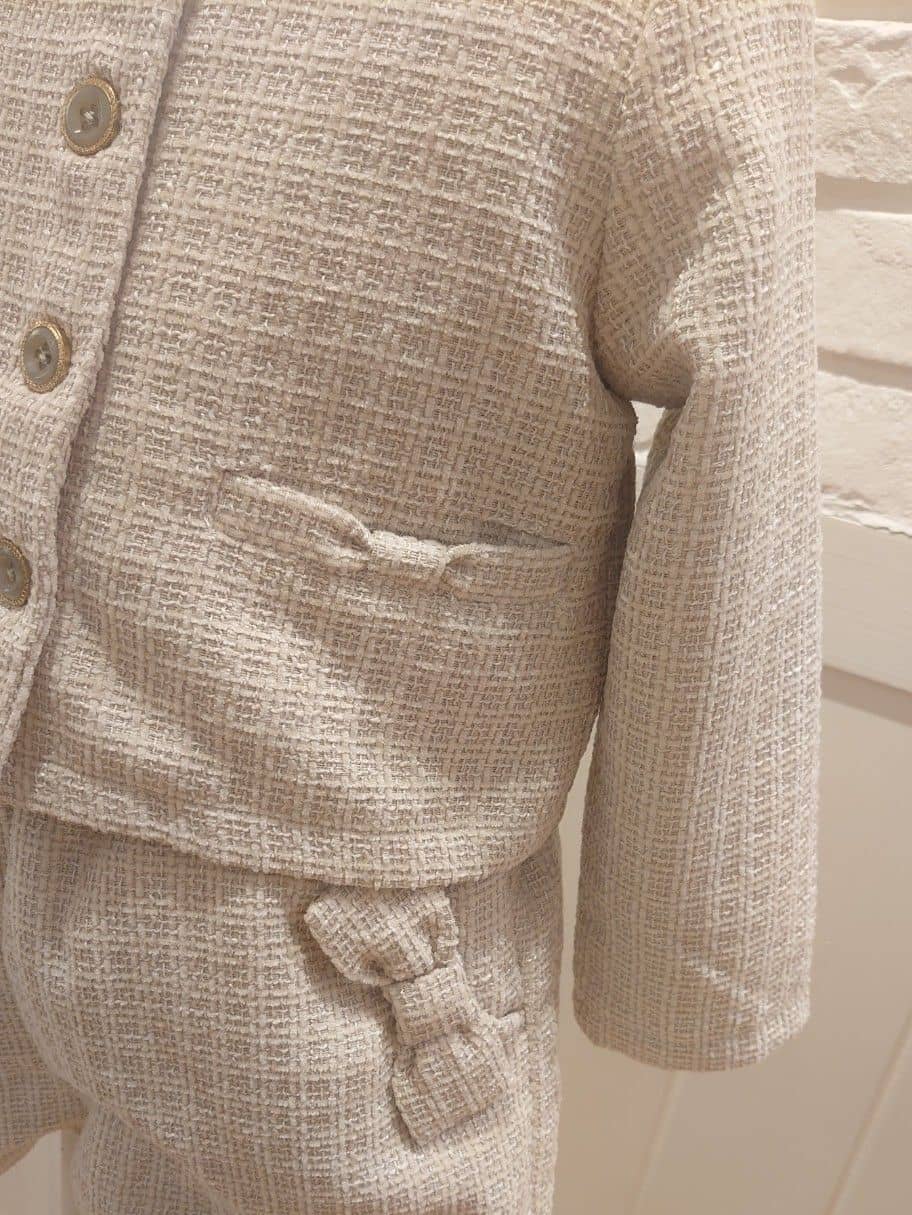 akamiさんの「SHOO･LA･RUE｜◆【100-140cm/プチセレ】ツイードジャケット」を使ったコーディネート