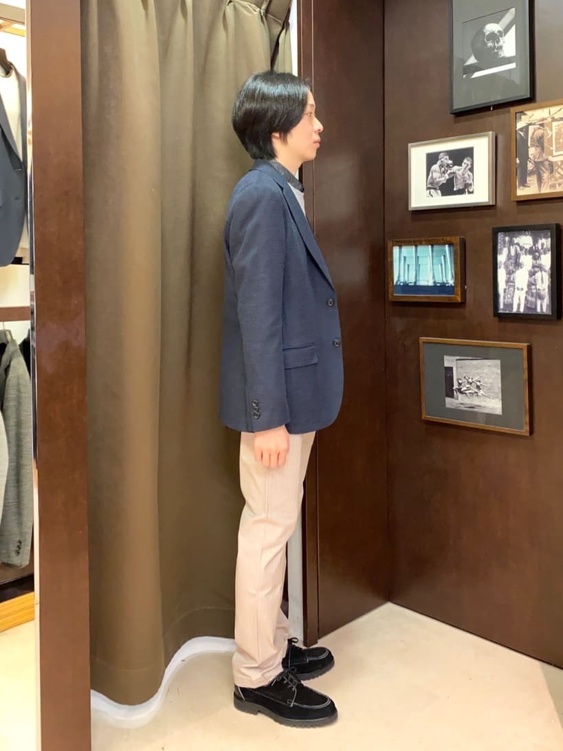 コバヤシさんの「TAKEO KIKUCHI｜【Made in JAPAN】播州織 ヘリンボン ストレート パンツ」を使ったコーディネート